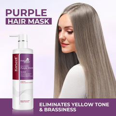 Karseell Purple Shampoo close-up shows pigments to counteract yellow tones