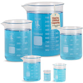 Karter Scientific Griffin low-form beaker 10ml for precise measurement in compact setups.