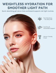 KARUNO Hydration-boost serum demonstrated during facial device routines.
