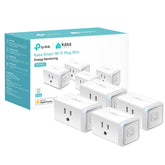 Kasa Smart EP25P4 compact outlet powering a lamp for space-saving control