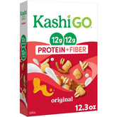 Kashi GO Original honey-toasted puffs provide a protein-packed breakfast crunch.