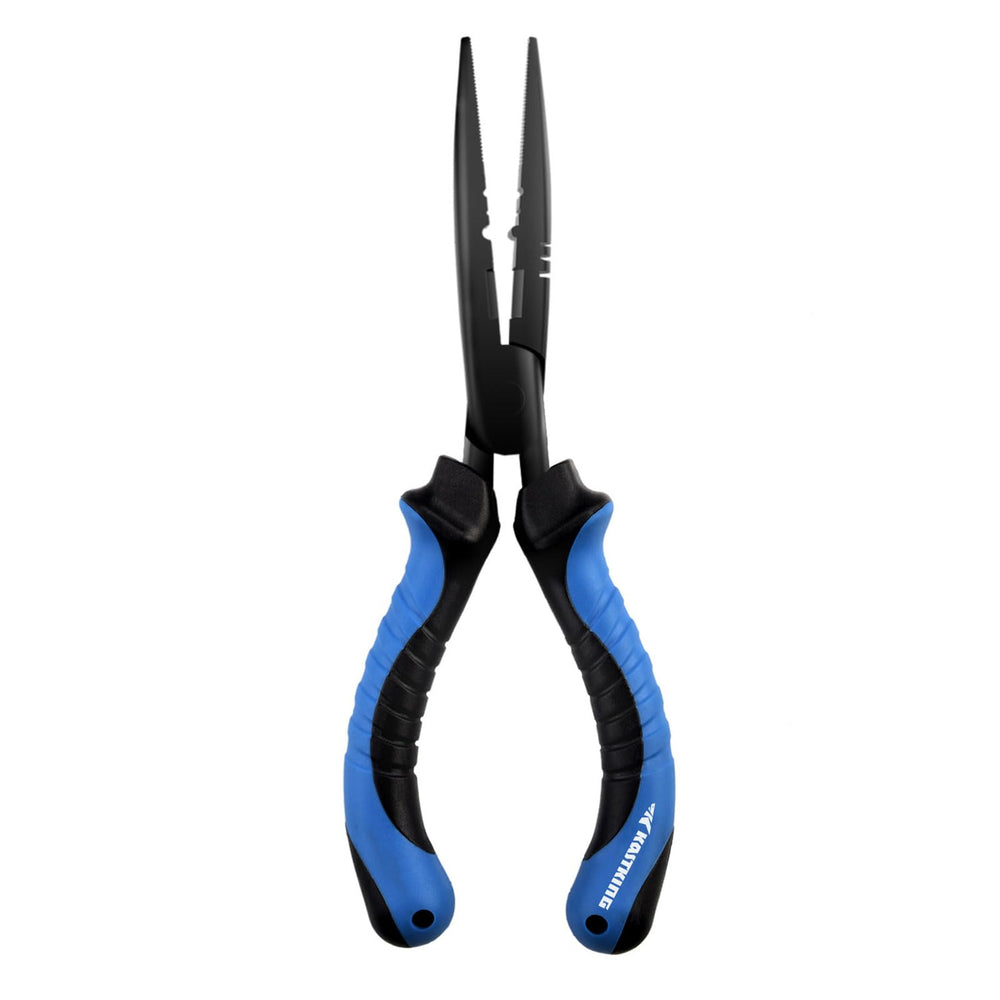 KastKing Intimidator 7-inch pliers used for hook removal in sportfishing