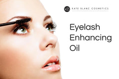 Kate Blanc Cosmetics castor oil on eyebrows and lashes conditioning look