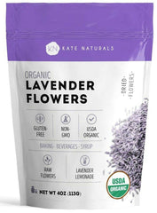 Kate Naturals dried lavender flowers for tea, with delicate aroma and flavor