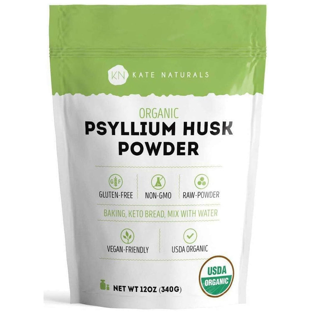 Kate Naturals psyllium husk powder for baking bread texture and moisture