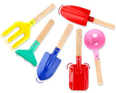 Katroiy kids gardening tools half cone for beach play and planting activities