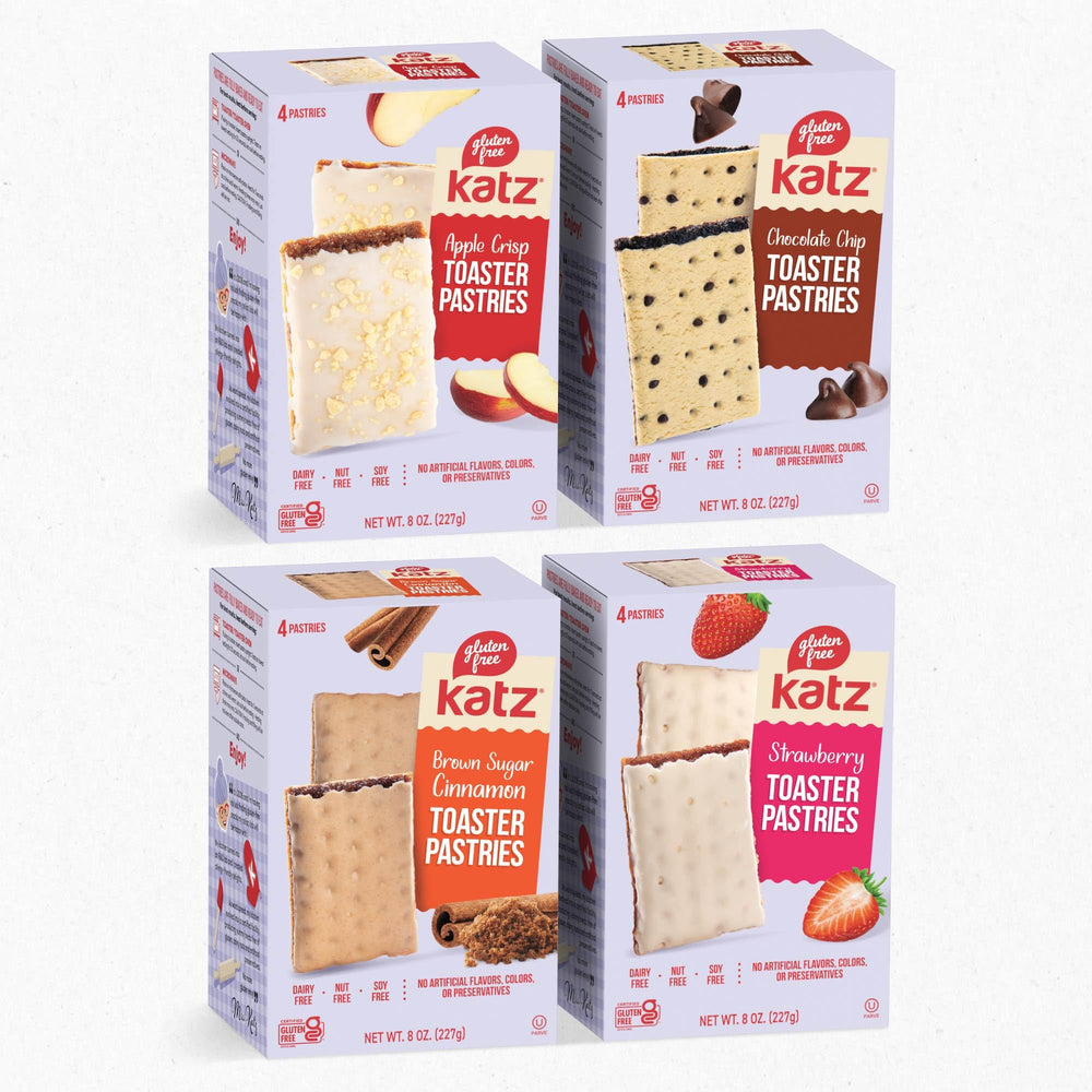 Katz Gluten Free Toaster Pastries Apple Crisp – convenient, grab-and-go snack ready to heat.