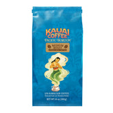Kauai Coffee Koloa Estate bag on counter preserves freshness for home brewing