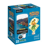 Kauai Coffee Na Pali Coast K-Cup front view showing convenient single-serve use