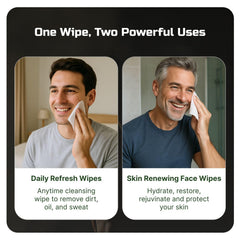 Kawala Mens Face Wipes Retinol and collagen ingredients close-up