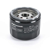 Kawasaki engine oil filter 49065-7007 closeup, OEM quality and easy replacement.