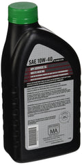 Kawasaki K-Tech 10W-40 oil quart label shows zinc protection for engine parts
