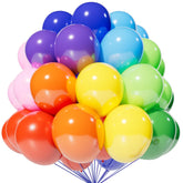 KAWKALSH 120 rainbow balloons set for versatile party decor and arch garlands.