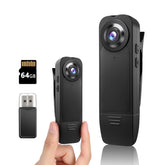 Kaysunlink A18 body camera worn on clothing for hands-free security footage.