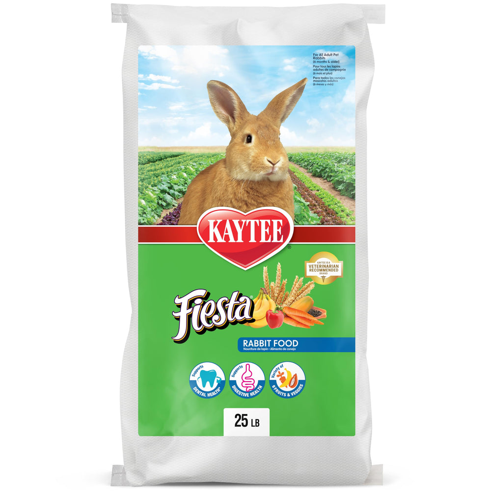 Kaytee Fiesta rabbit food variety shapes textures for meal-time enrichment