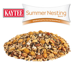 Kaytee millet peanut sunflower flax mix showing nutrient-dense seeds for growing chicks