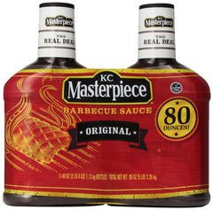 KC Masterpiece Original Sauce 80-ounce bottle ready for grilling