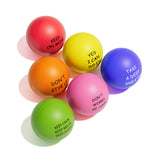 KDG Motivational Stress Balls six-pack angled view for portable relief