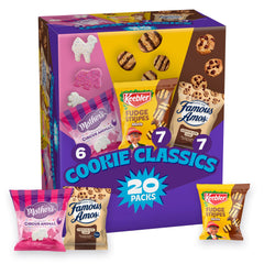 Keebler Assorted Cookies Variety Pack Box ready for sharing at gatherings.