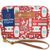 KEEP>GOING travel first aid kit contents ready for quick care on the go.