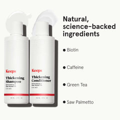 Keeps Shampoo texture close-up showing cleansing and volume boost.