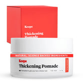 Keeps Thickening Pomade jar front showing label for fuller-looking hair