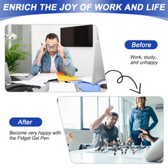 KEIFUKUH fidget gel pen assembly, a creative desk toy for breaks.