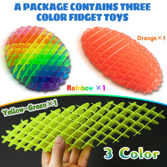 KEJIH fidget worm toy orange variant promotes quiet squeezing.