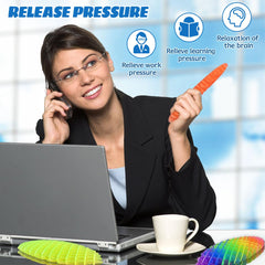 KEJIH fidget worm toy stretch-action shows bending and rebound.