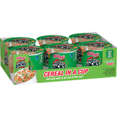 Kellogg's Apple Jacks Cups showing crunchy apple-cinnamon O's for quick breakfast