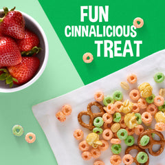 Kellogg's Apple Jacks Cups with milk, ready-to-serve breakfast option