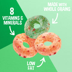 Kellogg's Apple Jacks Cups opened cup, colorful O's ready to crunch