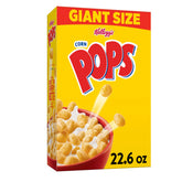 Kellogg's Corn Pops bowl with milk showing crunchy texture for a quick breakfast.