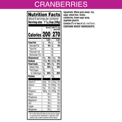 Bowl of Kellogg's Raisin Bran with Cranberries with milk for a quick, fiber-rich breakfast.