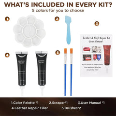 Kenbry repair paste jar in black for seamless leather or vinyl repair.