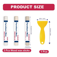 Kenbry scratch repair on wood furniture using white fill stick