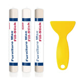 Kenbry wood filler sticks white fill stick concealing scratches on a tabletop