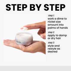 Kenra Matte Texture Putty 10 on short hair adds texture and hold