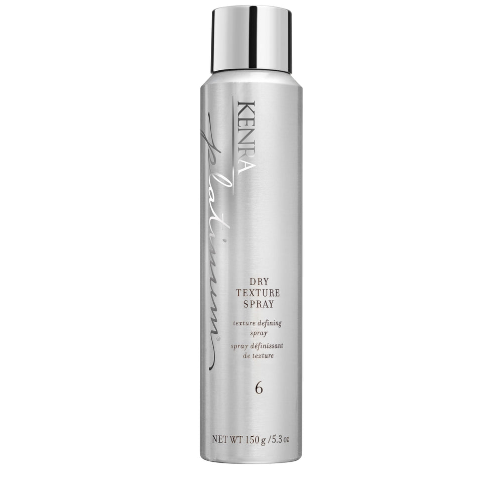 Kenra Platinum Dry Texture Spray bottle shows lightweight texture boost