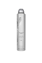 Kenra Platinum Heat Block Spray 22 bottle demonstrates heat protection up to 450°F for styled looks.