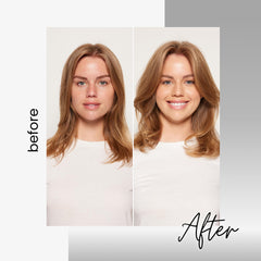 Kenra Platinum Thickening Spray on hair showing lift and fullness.