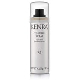 Kenra Volume Spray 25 bottle showing maximum hold for all-day volume.