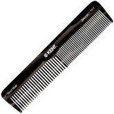Kent 16T black graphite fine-tooth comb for smooth, precise detangling of straight hair