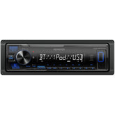 KENWOOD KMM-BT270U detachable face plate for secure, distraction-free listening on the road.