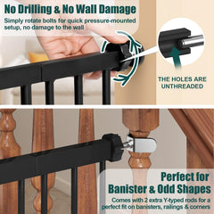 keny gate extension kit showing adjustable width