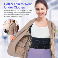 Kepwaa adjustable size back brace for personalized posture correction