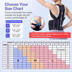 Kepwaa under-clothes discreet back brace worn at work or home