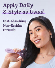Keranique Follicle Booster scalp application demonstrates targeted treatment for root nourishment.