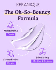 Close-up of Keratin Amino Complex application on hair strands