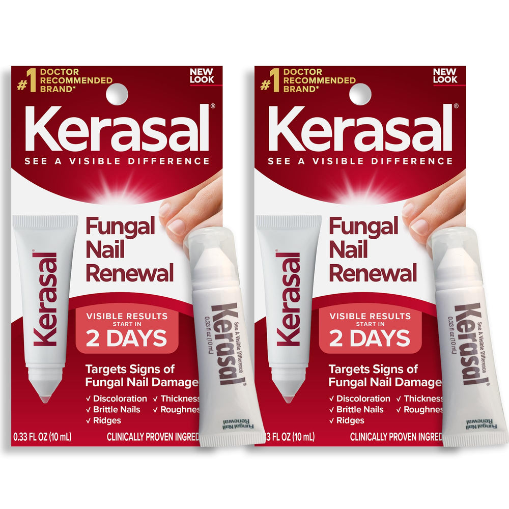 Kerasal Nail Renewal twin-pack front view for convenient at-home use